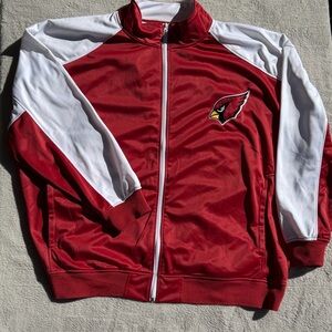 Arizona Cardinals Jacket NFL Team Apparel Men's 5X Red Full Zip Track Style Logo